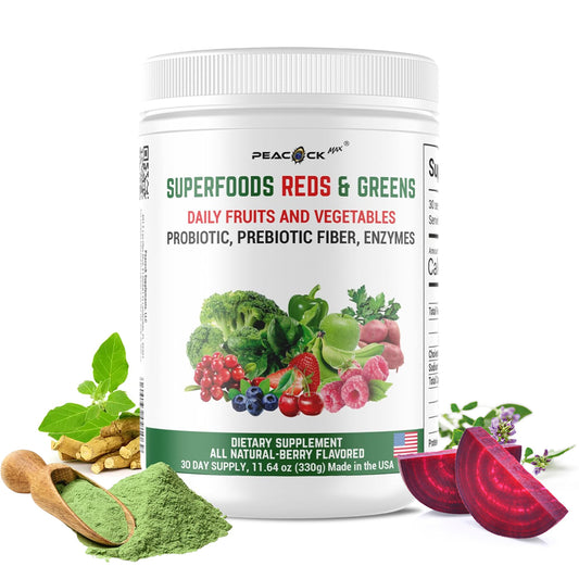 Organic Superfoods Reds and Greens (Daily Fruits and Vegetables)