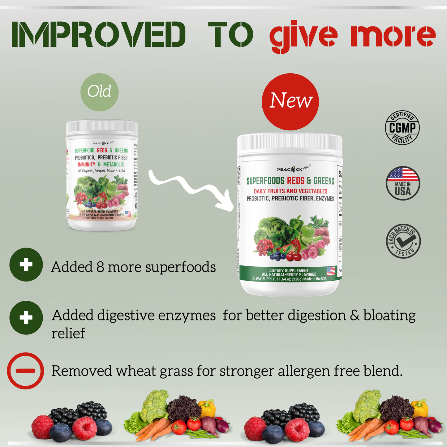 Organic Superfood Powder(Reds+ Greens)